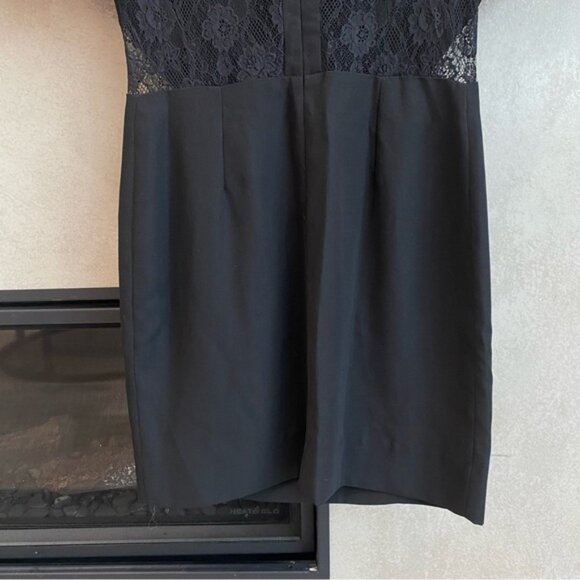 Sandro Black Dress With Lace Detail on Back, Size 2 - Picture 8 of 9